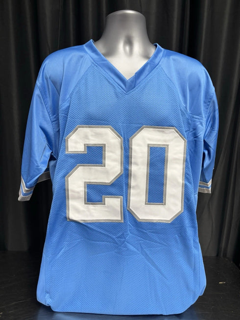 Custom Unsigned Barry Sanders Blue Jersey XL