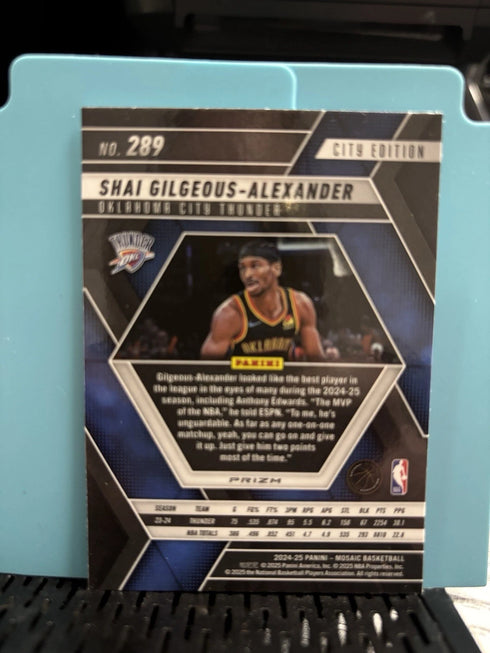 2024 Panini Mosaic Basketball City Edition Shai Gilgeous-Alexander Silver Mosaic