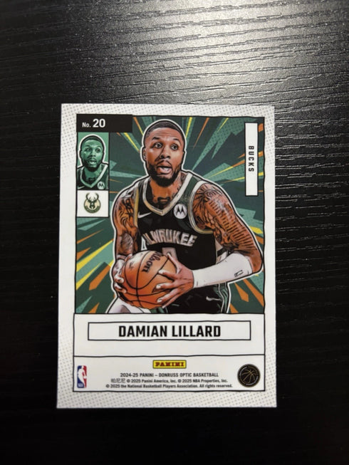 2024 Donruss Optic Basketball Net Marvels Damian Lillard Base