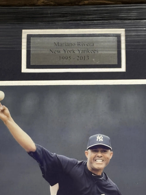 New York Yankees Mariano Rivera Framed With Name Plate Stat Plates