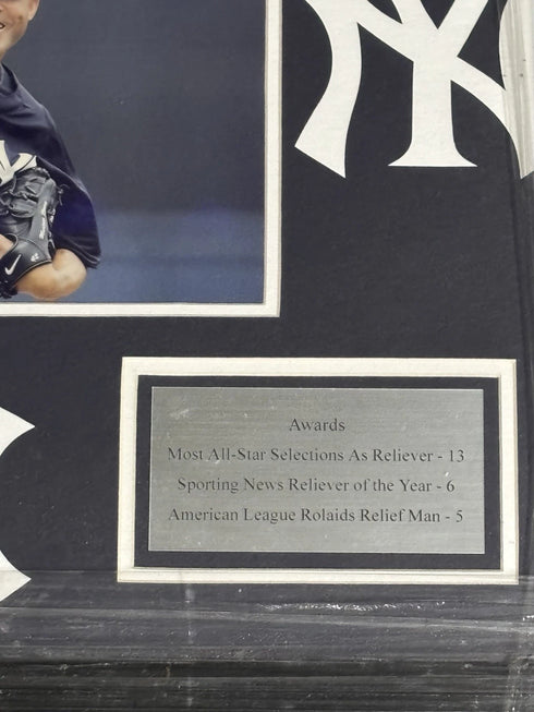 New York Yankees Mariano Rivera Framed With Name Plate Stat Plates