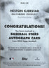 2024 Topps Heston Kjerstad Baltimore Orioles Rookie Auto #BSA2-HK
