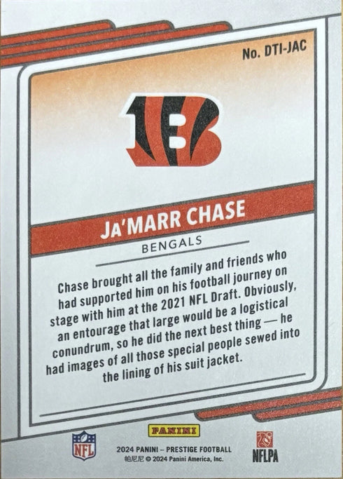 2024 Prestige Ja’Marr Chase Cincinnati Bengals Dressed To Impress ##DTI-JAC