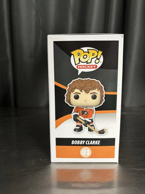 Bobby Clarke Signed Philadelphia Flyers Funko Pop 81 JSA