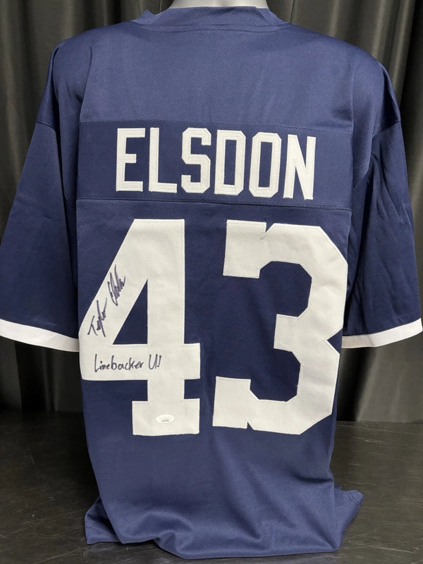 Penn State Nittany Lions Tyler Elsdon Signed White Jersey Linebacker U Inscr JSA