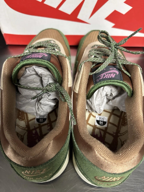 Nike Mens Size 11 Air Max 1 NH Treeline Light Bourdeaux Brand New