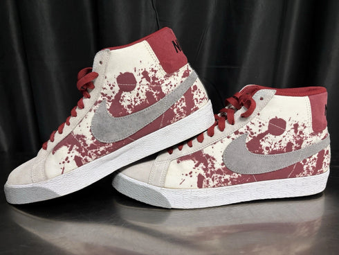 Nike Men’s Size 10 SB Blazer High Blood Splatter Shoes Lightly Used