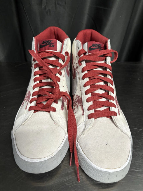 Nike Men’s Size 10 SB Blazer High Blood Splatter Shoes Lightly Used