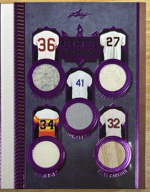 2025 Leaf History Book Aces In My Books 9 Patch 06/10 Ryan Dean Paige Carlton