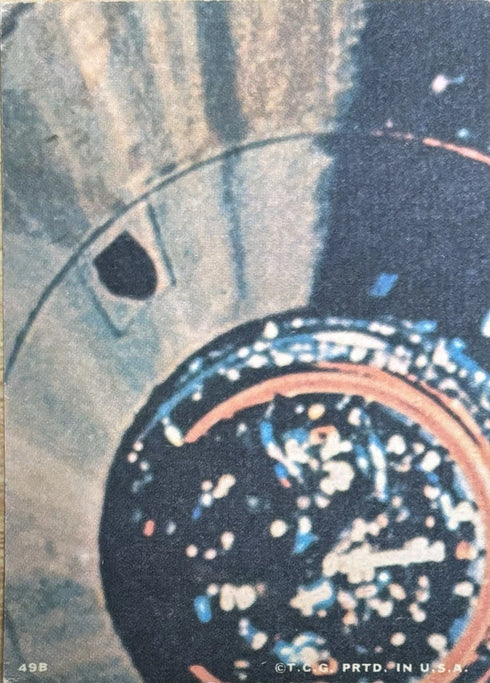 1969 Topps Man On The Moon Splashdown! #49B