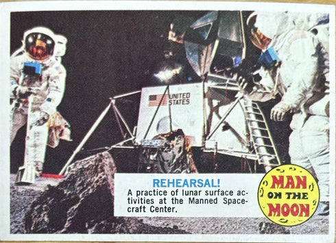 1969 Topps Man On The Moon Rehearsal! #13A