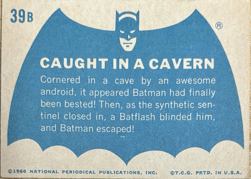 1966 National Periodical Batman Caught In A Cavern #39B