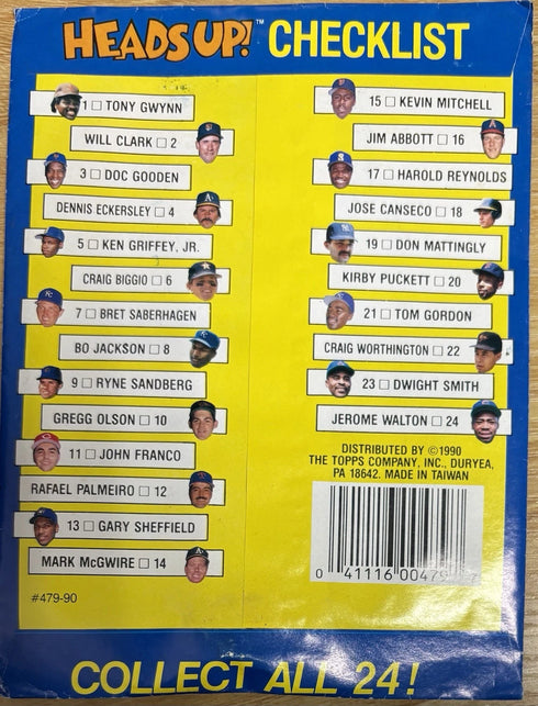 MLB Heads Up! Baseball Stars 1 Pin Up Pack