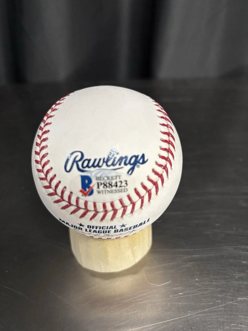 Atlanta Braves Deion Sanders Signed Rawlings OMLB Baseball Beckett