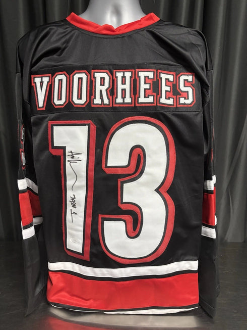 Friday The 13th Ari Lehman Signed Black Jersey Jason 1 Inscr JSA