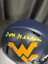 West Virgina Mountaineers Don Nehlen Signed Mini Helmet JSA