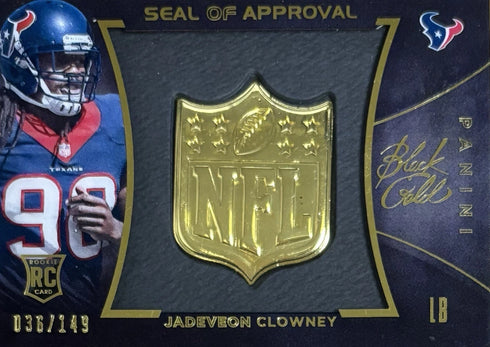 2014 Black And Gold Jadeveon Clowney Texans Seal Of Approval /149 #SOA-71