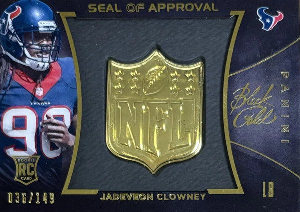 2014 Black And Gold Jadeveon Clowney Texans Seal Of Approval /149 #SOA-71