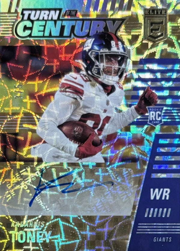 2021 Elite Kadarius Toney New York Giants Turn Of The Century Gold /5 #89