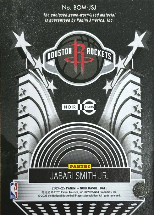 2024-25 Noir Jabari Smith Jr Houston Rockets Box Office Memorabilia /20 #BOM-JSJ