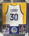Golden State Warriors Stephen Curry Signed Framed White Jersey JSA