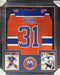 Edmonton Oilers Grant Fuhr Signed Framed Orange Jersey JSA