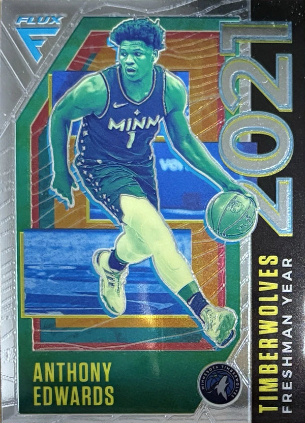 2020-21 Flux Anthony Edwards Minnesota Timberwolves Freshman Year RC #3