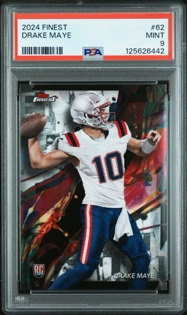2024 Topps Finest - Common Drake Maye #62 (RC)