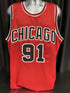 Chicago Bulls Dennis Rodman Signed Red Jersey Beckett