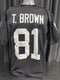 Oakland Raiders Tim Brown Signed Black Jersey Beckett