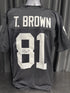 Oakland Raiders Tim Brown Signed Black Jersey Beckett