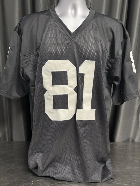 Oakland Raiders Tim Brown Signed Black Jersey Beckett