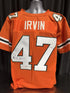 Miami Hurricanes Micheal Irvin Signed Orange Jersey PSA/DNA