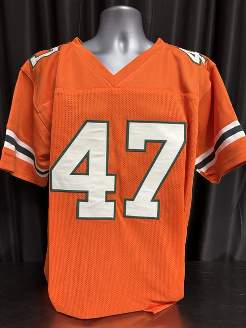 Miami Hurricanes Micheal Irvin Signed Orange Jersey PSA/DNA