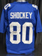 New York Giants Jeremy Shockey Signed Blue Jersey JSA