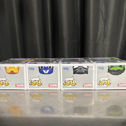 Marvel 4 Pack Hulk Black Panther Iron Man Captain America Funko Pop