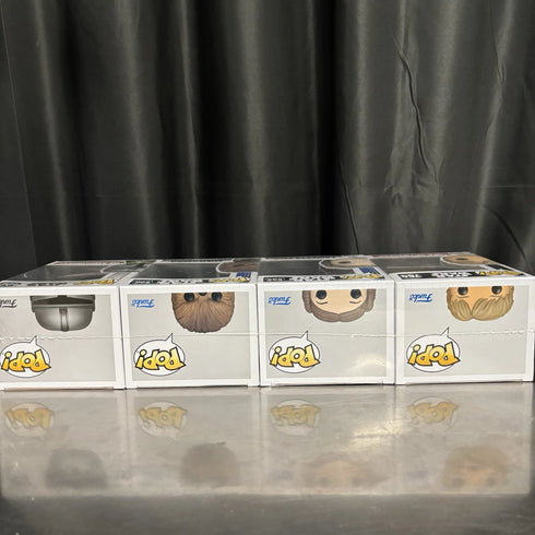 Star Wars 4 Pack Luke Skywalker Princess Leia Chewbacca Mandalorian Funko Pop