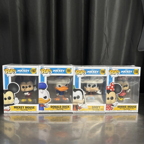 Mickey And Friends 4 Pack Mickey Mouse Donald Duck Goofy Minnie Mouse Funko Pop
