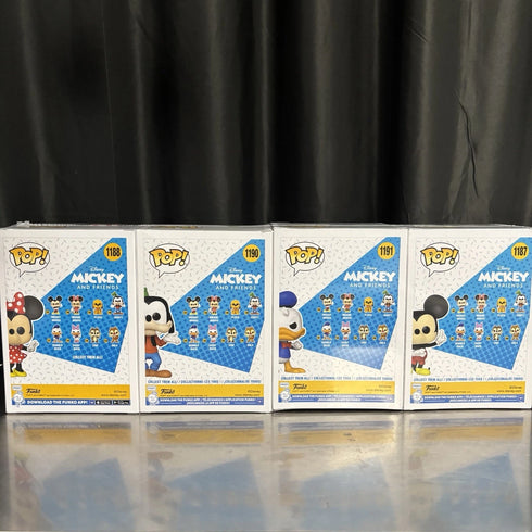 Mickey And Friends 4 Pack Mickey Mouse Donald Duck Goofy Minnie Mouse Funko Pop