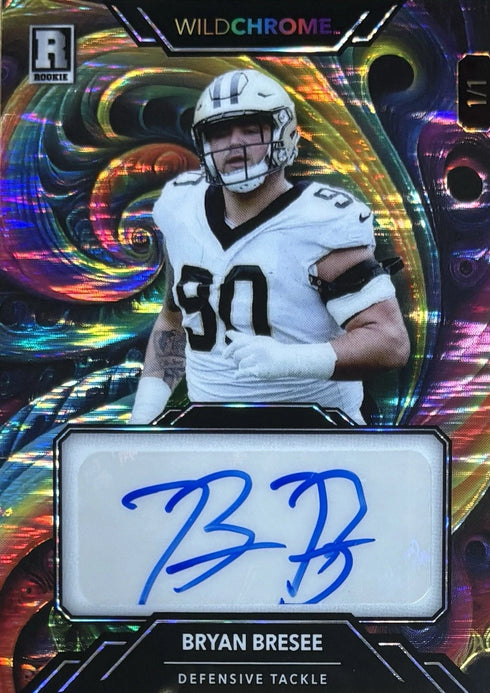 2023 Wild Card Bryan Breese New Orleans Saints Wild Chrome RC Auto 1/1 #WCF-A