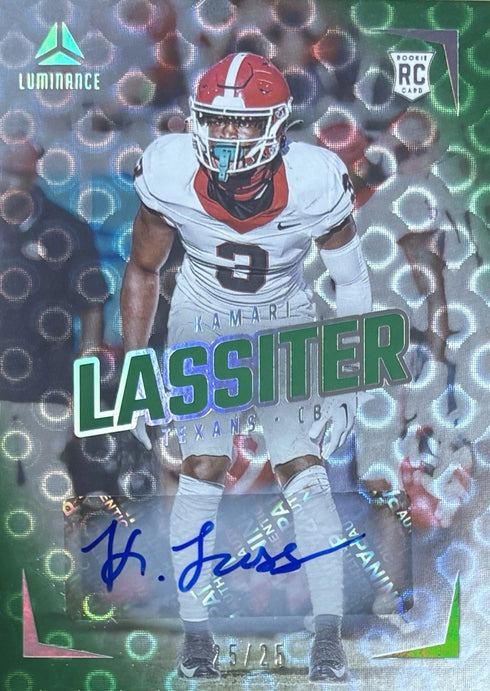 2024 Luminance Kamari Lassiter Houston Texans Rookie Auto 25/25 #127