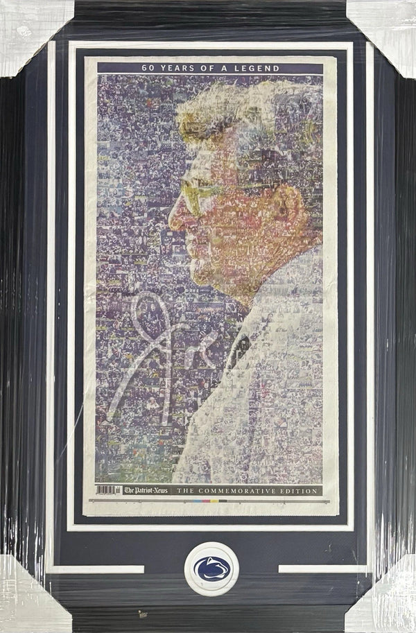 Penn State Nittany Lions Joe Paterno Framed The Patriot News Paper