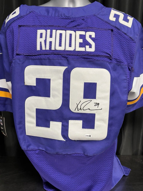 Minnesota Vikings Xavier Rhoades Signed Authentic Purple Jersey JSA
