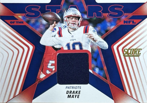 2025 Score Drake Maye New England Patriots Stars Of The NFL Patch #SNJ-DMY