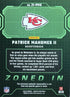 2024 Zenith Patrick Mahomes Kansas City Chiefs Zoned In Patch #ZI-PMS