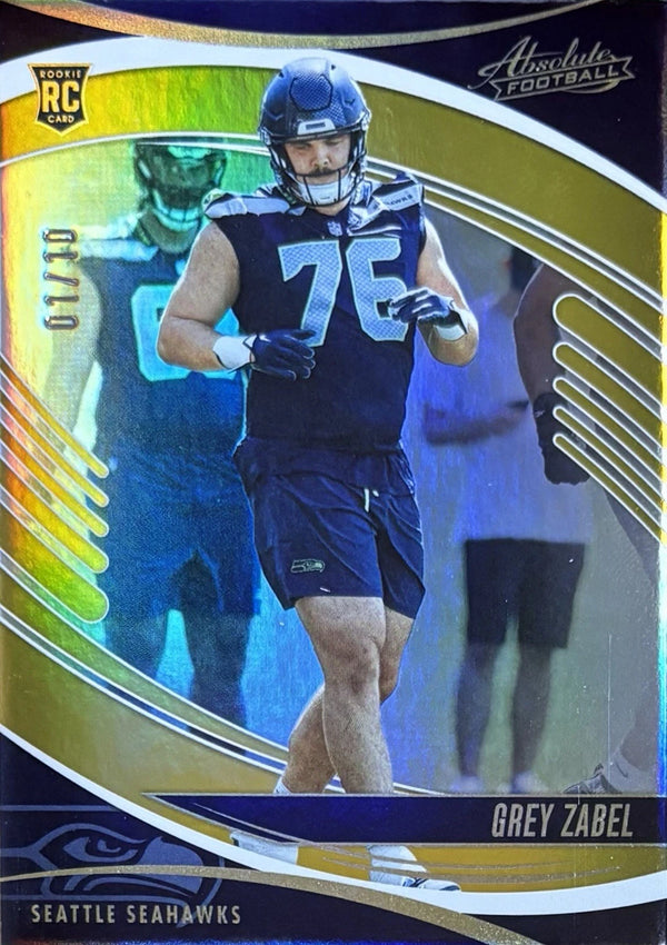 2025 Absolute Grey Zabel Seattle Seahawks 01/10 #125