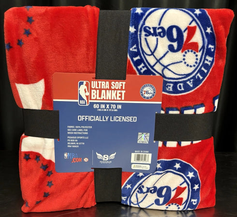 Philadelphia 76ers Ultra Soft 60in X 70in Blanket
