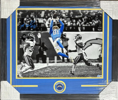 Los Angeles Chargers Mike Williams Signed Framed 16x20 Photo Beckett