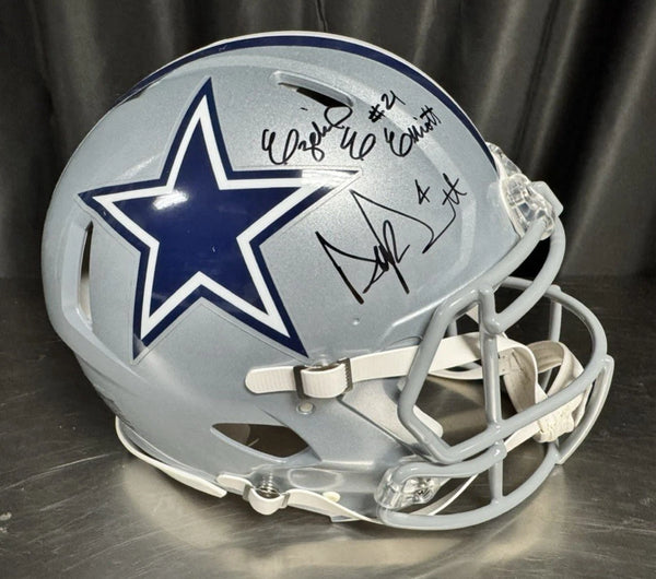 Dallas Cowboys Ezekiel Elliot Dak Prescott Authentic Full Size Helmet Fanatics