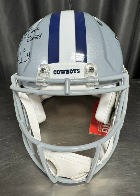 Dallas Cowboys Ezekiel Elliot Dak Prescott Authentic Full Size Helmet Fanatics